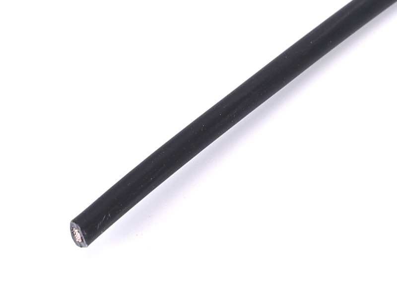 Irradiated crosslinked single-core cable